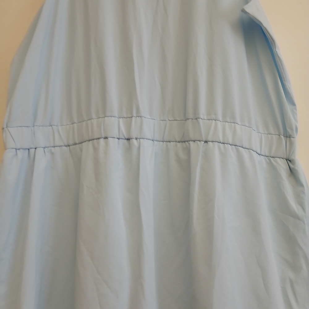Stylus Bike Short Sleeveless A-Line Dress Plus Size 2X Color Blue Freeze New $20 - Picture 9 of 15